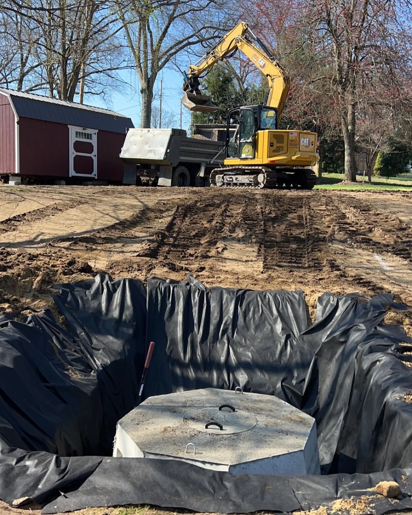 Dry well structure install, Chicopee MA