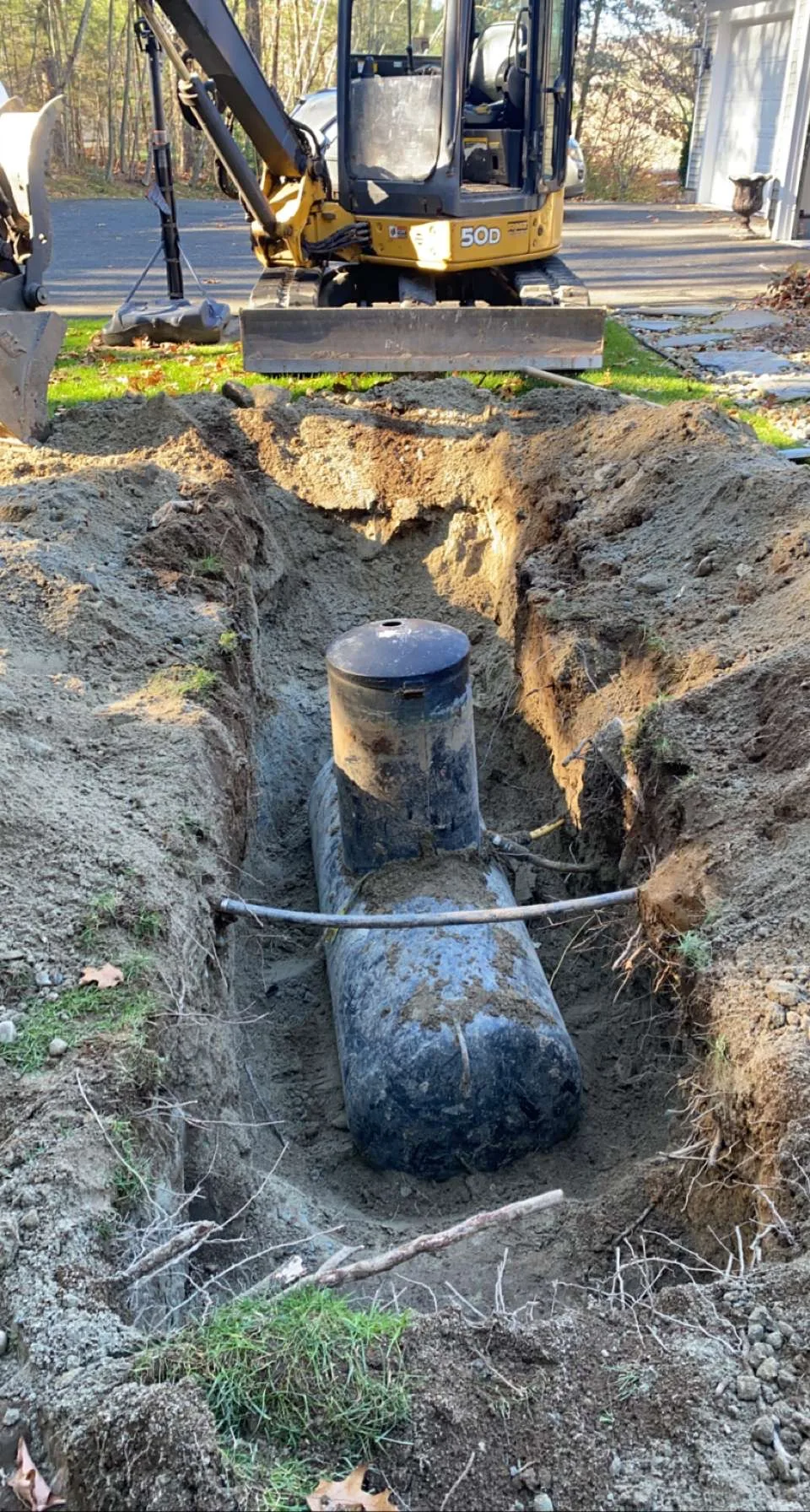 Failing propane tank removal, Palmer MA